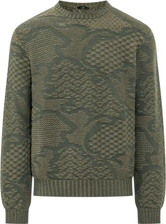Etro Green Crew Neck Sweater