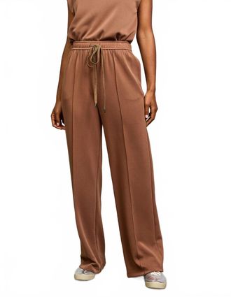 Skies Are Blue Clothing Payton Scuba Pants In Coffee