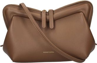 Mansur Gavriel Mini M Frame Bag - Dames - Schoudertassen - Bruin - ONE Size - Leer - Tassen