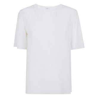 Joseph Nieuwe Rubin Crepe de Soie Top - Dames - Blouses - Wit - M - Nylon - Overhemden