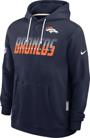 Nike Denver Broncos Sideline Standard Issue Nike Mens Dri-FIT NFL Pullover Hoodie in Blue | 03AZ41S8W-SX8