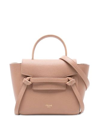 Celine 2018-2025 Pico Grained Calfskin Belt Bag satchel - women - Calf Leather - One Size - Brown