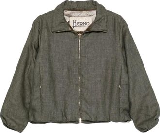 Herno Bomber Jackets, female, Green, Size: L Bomber Jacket