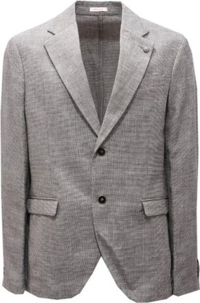 Officina36 1996S Ettore Jacket - Heren - Blazers - Grijs - S - Katoen - Jassen