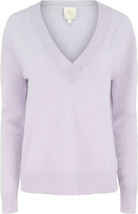 TWP V-neck knitted top - Purple