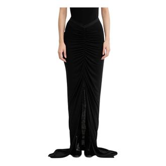 Rick Owens Rokken, Dames, Zwart, L, Maxi Skirts