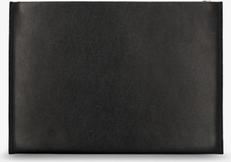 Givenchy Mens Leather Clutch Bag With Logo Black