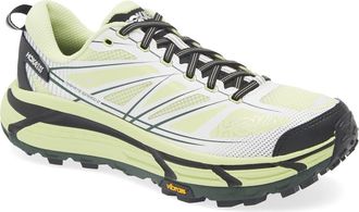 Hoka One One Mafate Speed 2 Sneaker in Honeydew /White at Nordstrom, Size 10.5