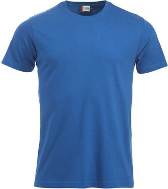 Clique Clique Mens New Classic Plain Crew Neck Short Sleeve T - Shirts, Blue (Royal), Large