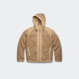 Canada Goose Alberni Reversible Fleece Bomber (Men, Desert Sand/ Desert Sand, XL)