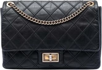 Chanel Pre-owned Leather chanel-bags - Dames - Vintage Schoudertas - Zwart - ONE Size - Vintage