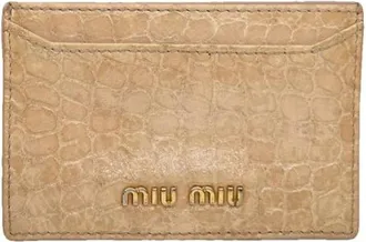 Miu Miu Pre-owned Wallets, female, Brown, Size: ONE SIZE Pre-owned Leather Wallet
