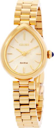 Citizen L Rainell Eco-Drive Gold Dial Ladies Watch EM1202-50P