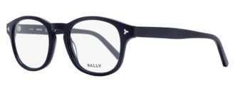 Bally Mens Rectangular Eyeglasses BY5019 090 Dark Blue 50mm