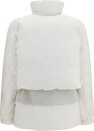 sacai Double Padded Hybrid Puffer Jacket - White