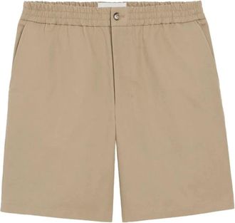 Ami Elasticated Waist De Coeur Shorts - Heren - Korte Broeken - Beige - XL - Katoen - Korte Broeken