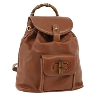 Gucci Pre-owned Backpacks, female, Brown, Size: ONE SIZE Pre-owned Vintage Backpack