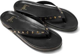 beek Tringa Flip Flop in Black Gold at Nordstrom, Size 10