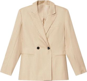 Isabel Marant Blazer - Dames - Blazers - Beige - S - Nylon - Jassen
