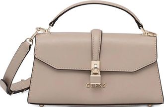 Guess Co logo-lettering crossbody bag - women - Polyurethane - One Size - Neutrals