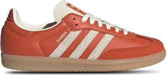 adidas Womens Originals Samba OG - Shoes Cream White/Gum/Collegiate Orange Size 07.0