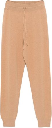 Fabiana Filippi knitted track pants - women - Cashmere/Merino/Silk - 40 - Brown
