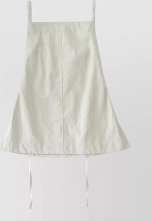 STUDIO NICHOLSON square neck sleeveless dress flared hem