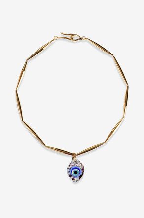 Tohum Design Goldene Choker-Kette Lumia Evil Eye