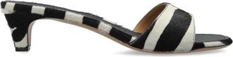 Ferragamo Tatiana Muiltjes met Hak - Dames - Muiltjes - Zwart - 38 1/2 EU - Leer - Schoenen