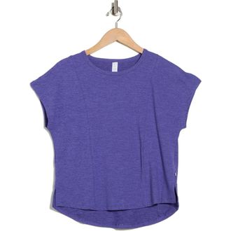 Marika Sonia Short Sleeve Top in Heather Orient Blue at Nordstrom Rack, Size X-Large