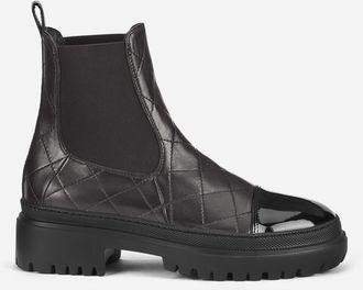 AGL Mary Beat Quilted Ankle Boot in Testa Di Moro Nappa at Nordstrom, Size 38.5