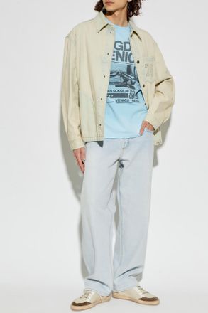 Golden Goose Denim Jacket, Mens, Beige