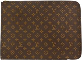 Louis Vuitton Pre-owned Clutches, female, Brown, Size: ONE SIZE Pre-owned Canvas Clutch