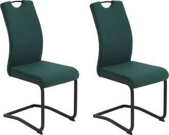 Hela Freischwinger »RIGA II« (Set) 2 Stk.Freischwinger,Vierkantrohrgestell,mit Griff,Samt Cordoptik