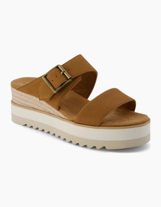 Toms Womens TOMS Diana Leather Womens Brown Sugar Sandals - Size: 6