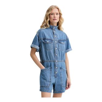 Levi's Dames, Jumpsuits & Playsuits, Blauw, Maat: S Katoen