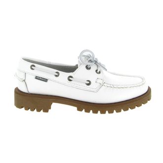 Sebago Sailor Shoes, female, White, Size: 6 1/2 US Ranger Tale