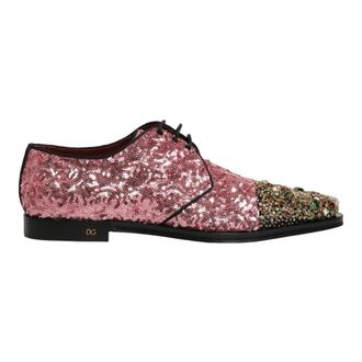 Dolce & Gabbana Laced Shoes, male, Pink, Size: 10 US Derby Dress Shoes