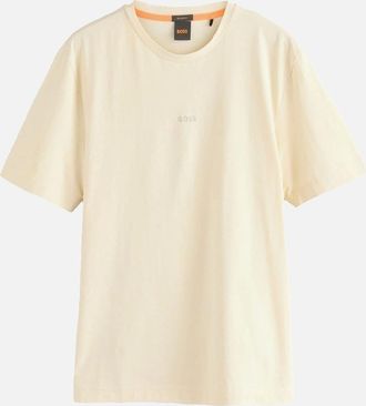 HUGO BOSS Mens BOSS Relaxed Fit TChup T-Shirt Open Yellow - Tan - Size: 38