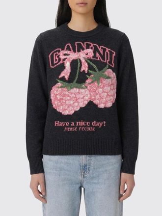 Ganni Pullover girocollo Ganni in misto lana riciclata