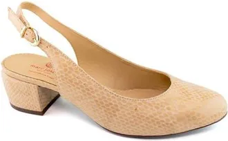 Marc Joseph New York Broad St Slingback Leather Pump in Blush Snake at Nordstrom, Size 7.5