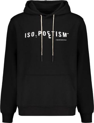 ISO.POETISM Hooded Sweatshirt - Heren - Hoodies - Zwart - L - Katoen - Hoodies & sweatvesten