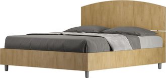 Les Tendances Les Tendances - Letto Matrimoniale - Dora - Tipologia Letto: Senza Rete - Colore: Quercia Natura - Dimensione Rete: 160x190