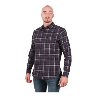 Vince Stijlvol Berkeley Plaid L/S Hemd - Heren - Casual Overhemden - Paars - 2XL - Overhemden