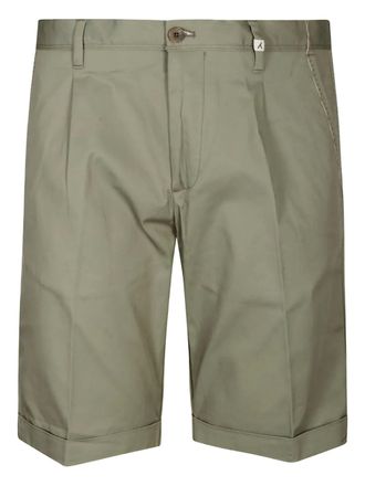 Myths pleated cotton shorts - men - Cotton - 52 - Green
