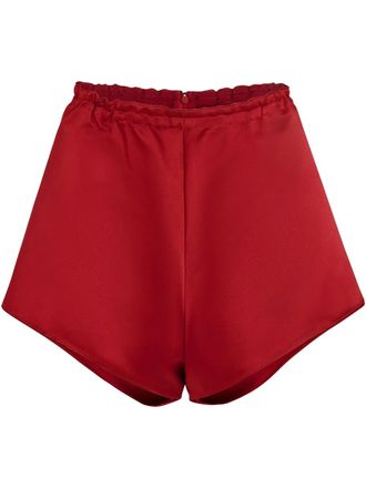 Giambattista Valli Shorts con vita elasticizzata - Rosso