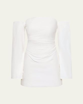 Sir. Martina Sleeved Off-Shoulder Mini Dress