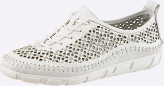 Gemini Schn&uuml;rschuh GEMINI, Damen, Gr. 36, wei&szlig;, Glattleder, Schuhe Schn&uuml;rschuh