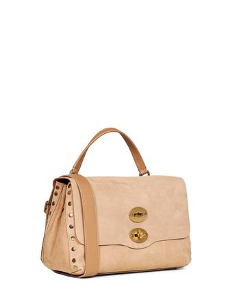 Zanellato Womens Handbag Postina Beige San Gimignano Bovine Leather Handbags Hand Bags