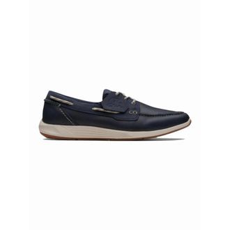 Clarks Sail Go Witte Zool Veterschoen - Heren - Bootschoenen - Blauw - 40 1/2 EU - Leer - Schoenen